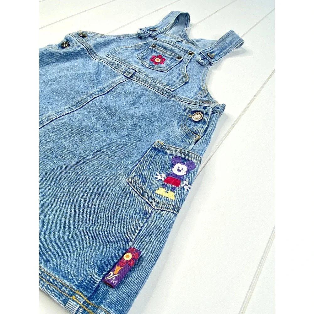 Vintage Mickey & Co Minnie Mouse‎ Denim Overall Dress, Size 6X